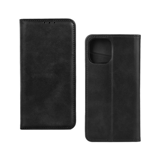 Capa Flip de Couro com Bolso Interno para Apple iPhone 11 Preto